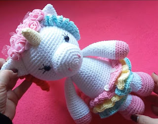 PATRON GRATIS UNICORNIO AMIGURUMI 48420 🦄