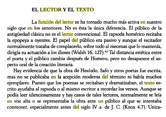 Lengua y Literatura: El lector en un texto literario