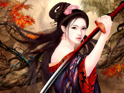 warrior fantasy anime wallpapers desktop background warriors female woman samurai princess chinese oriental body japanese dragon asian viking lady gorgeous