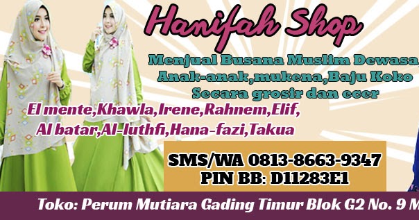 Contoh Spanduk Baju Muslim Baju Mewah