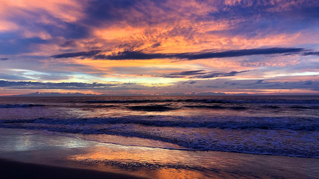 Wallpaper Twilight Sky, Sea, Sunset, Beach