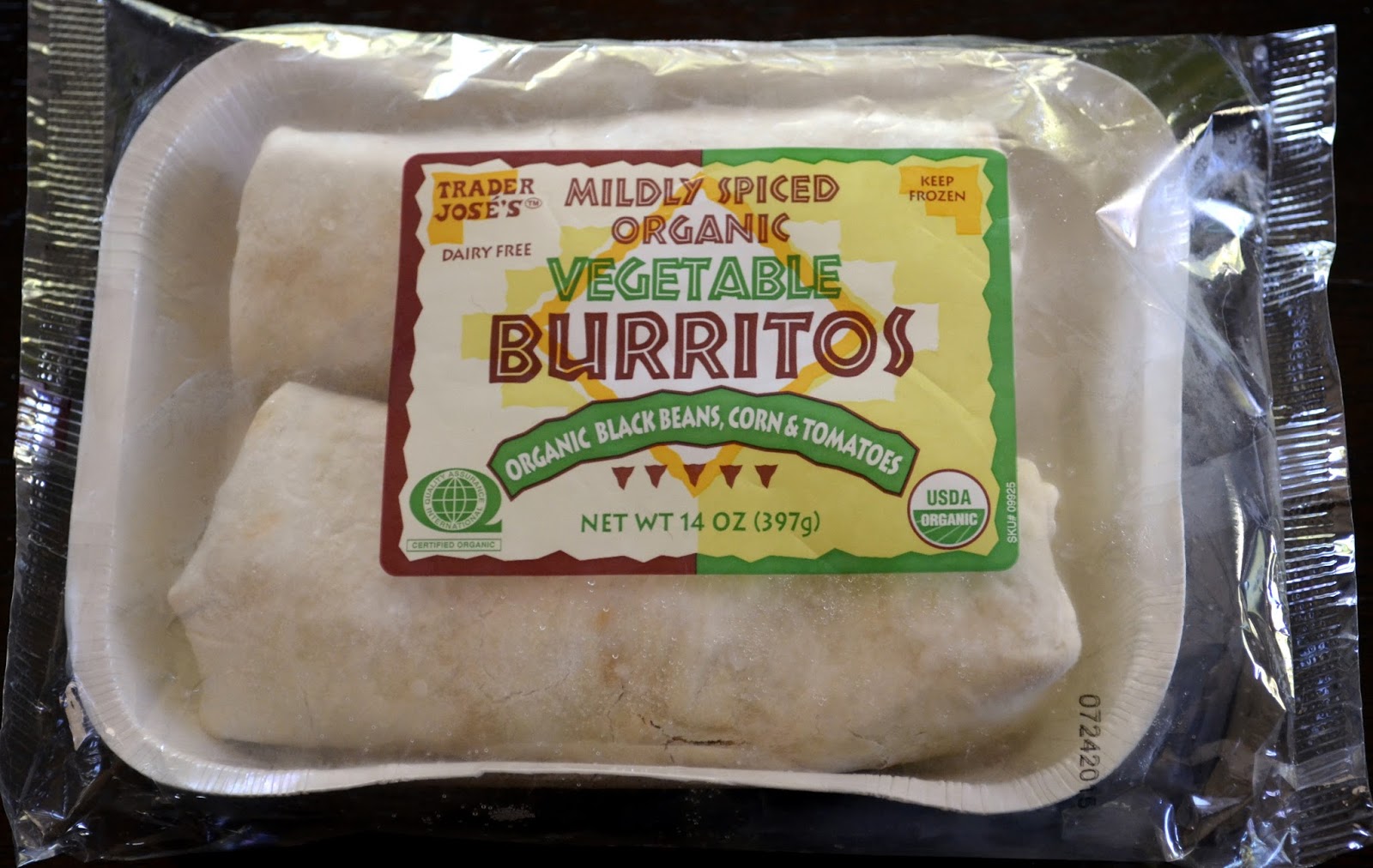 With Kale on Top! Trade Joe's Vegetable Burritos