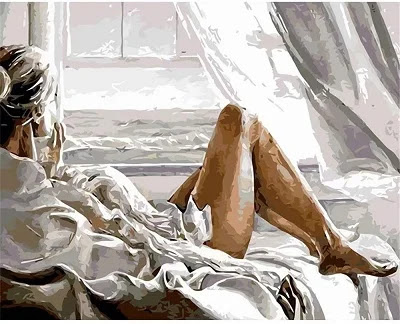 Woman On The Bed  Oil Painting