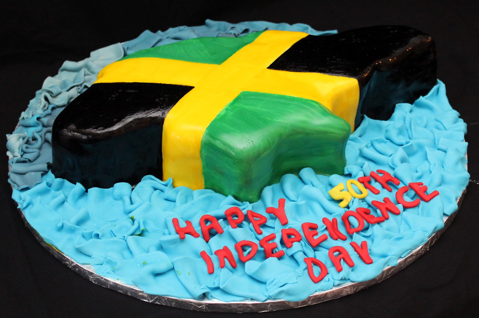 Love Dem Goodies Island of Jamaica Flag Cake