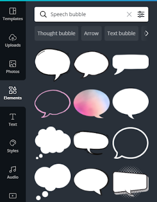 How to make creative speech bubbles in Canva?