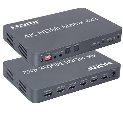 [REVIEW]4K HDMI Matrix 4x2 (HDMI Splitter &amp; Switcher)