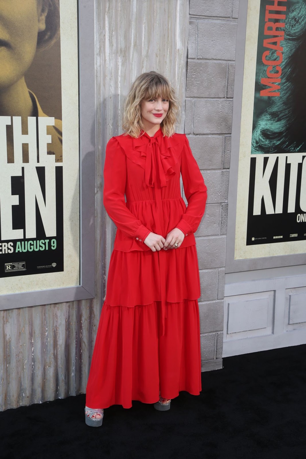 Maddie Hasson Clicks at The Kitchen Premiere in Los Angeles 5 Aug-2019