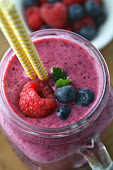 Raspberry Blueberry Smoothies