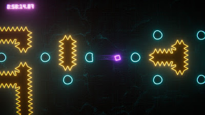 Q Neon Platformer Game Screenshot 1