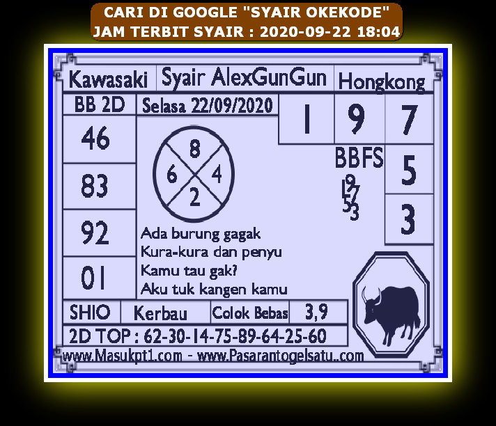 1 New Message Kode Syair Hongkong 22 September 2020 Forum Syair Togel Hongkong Singapura Sydney