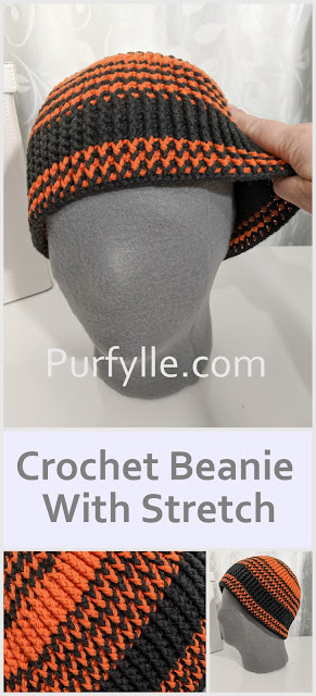Crochet Beanie With Stretch