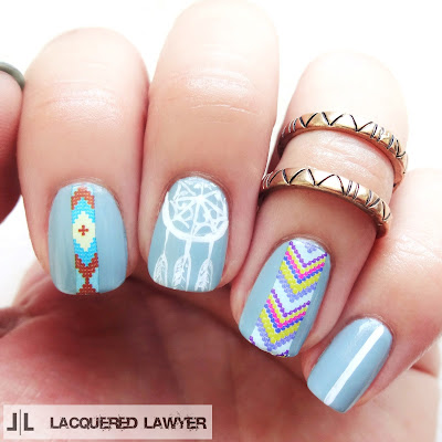 Lacquered Lawyer | Nail Art Blog: Bohemian Blue