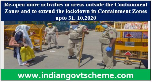 Containment Zones and to extend the lockdown