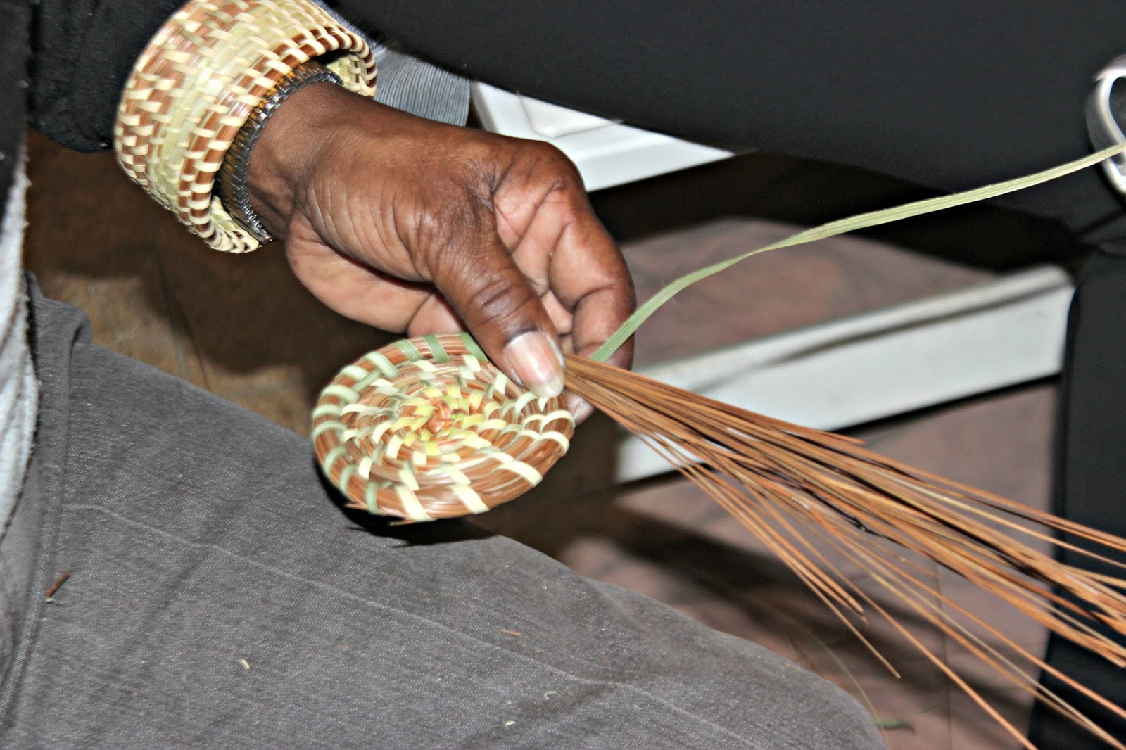 Our Retirement Days Making a Sweetgrass Basket