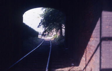 Track through tunnel  1986