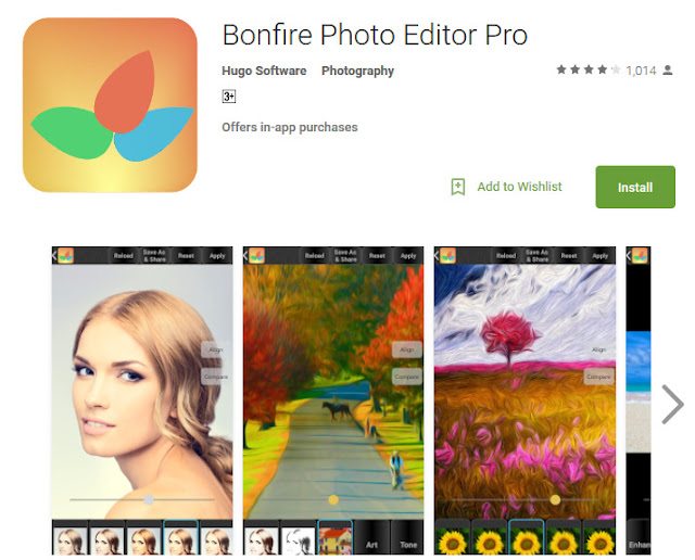 Bonfire Photo Editor Pro app 2020