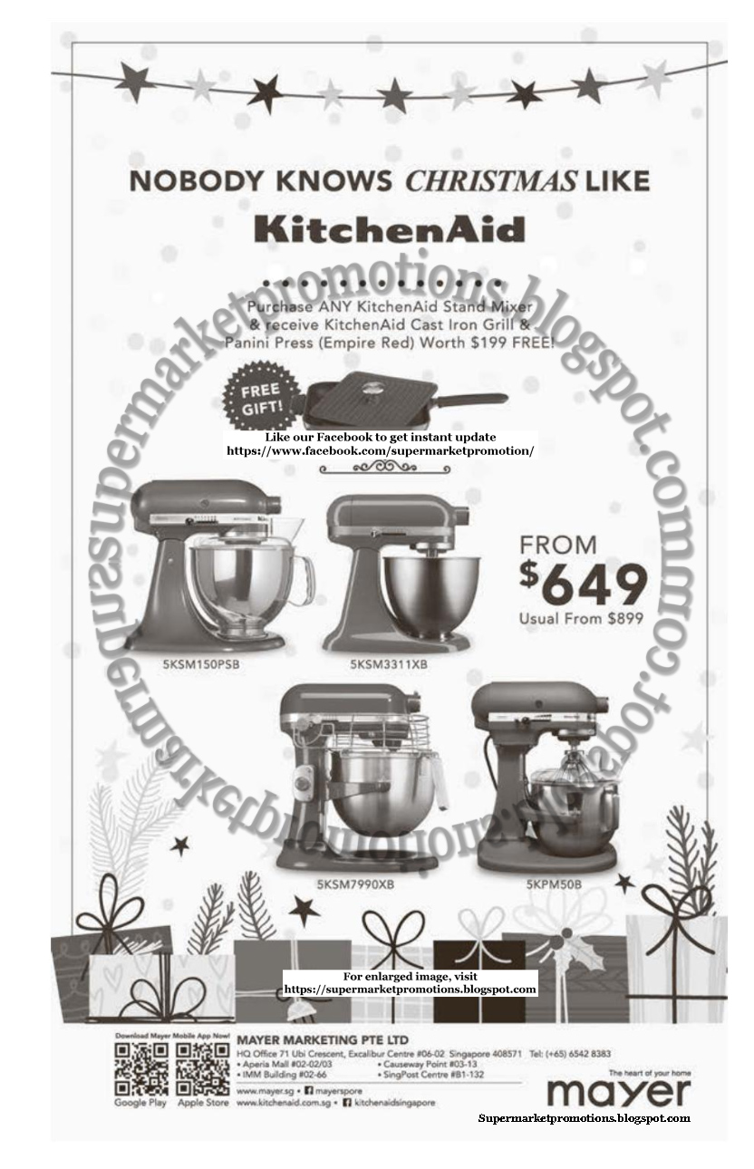Mayer KitchenAid Promotion 14 December 2018 Supermarket Promotions