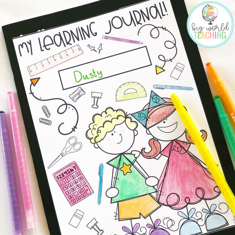 Big World Teaching Learning Reflection Journals in the Classroom {FREEBIE}