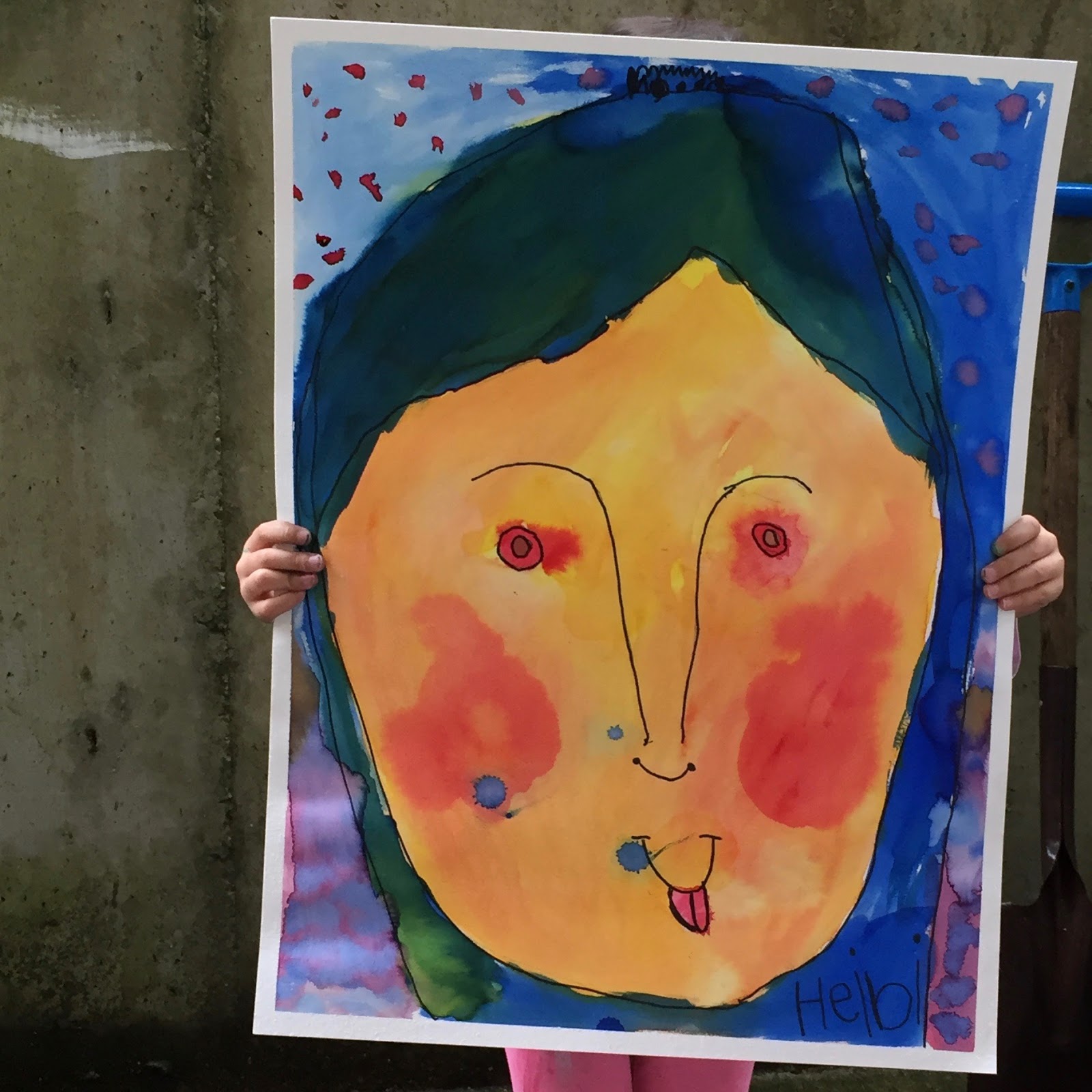 Doodlebug Dabblings: letting preschoolers paint big