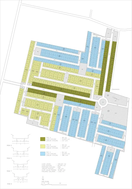 site plan pengembang perumahan