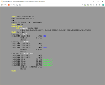 Uefi shell загрузка с флешки windows 10