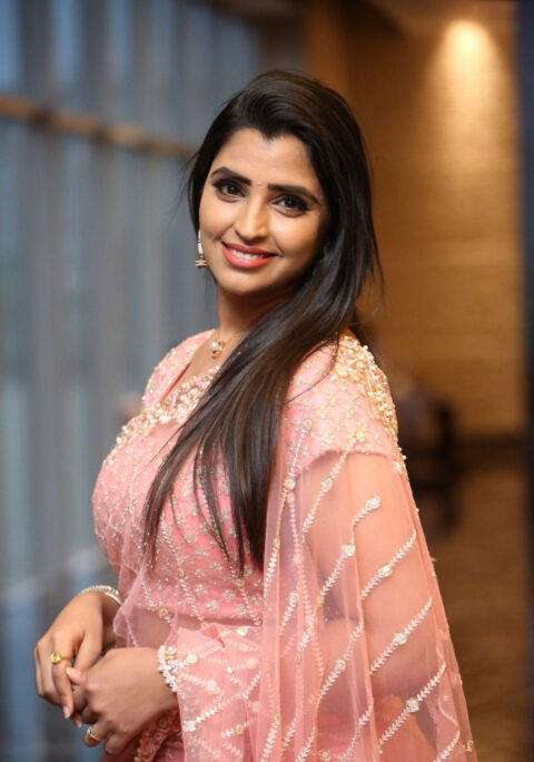 Anchor Syamala Latest Stills from Ishq Movie Pre-Release Event Navel Queens