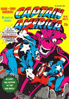 Captain America #38, the Red Skull and the Ameridroid, Marvel UK
