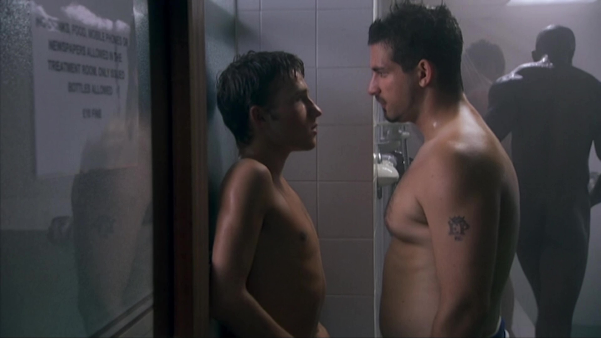 ausCAPS Peter Ash, Cristian Solimeno and Gary Lucy shirtless in Footballers Wives 2-04