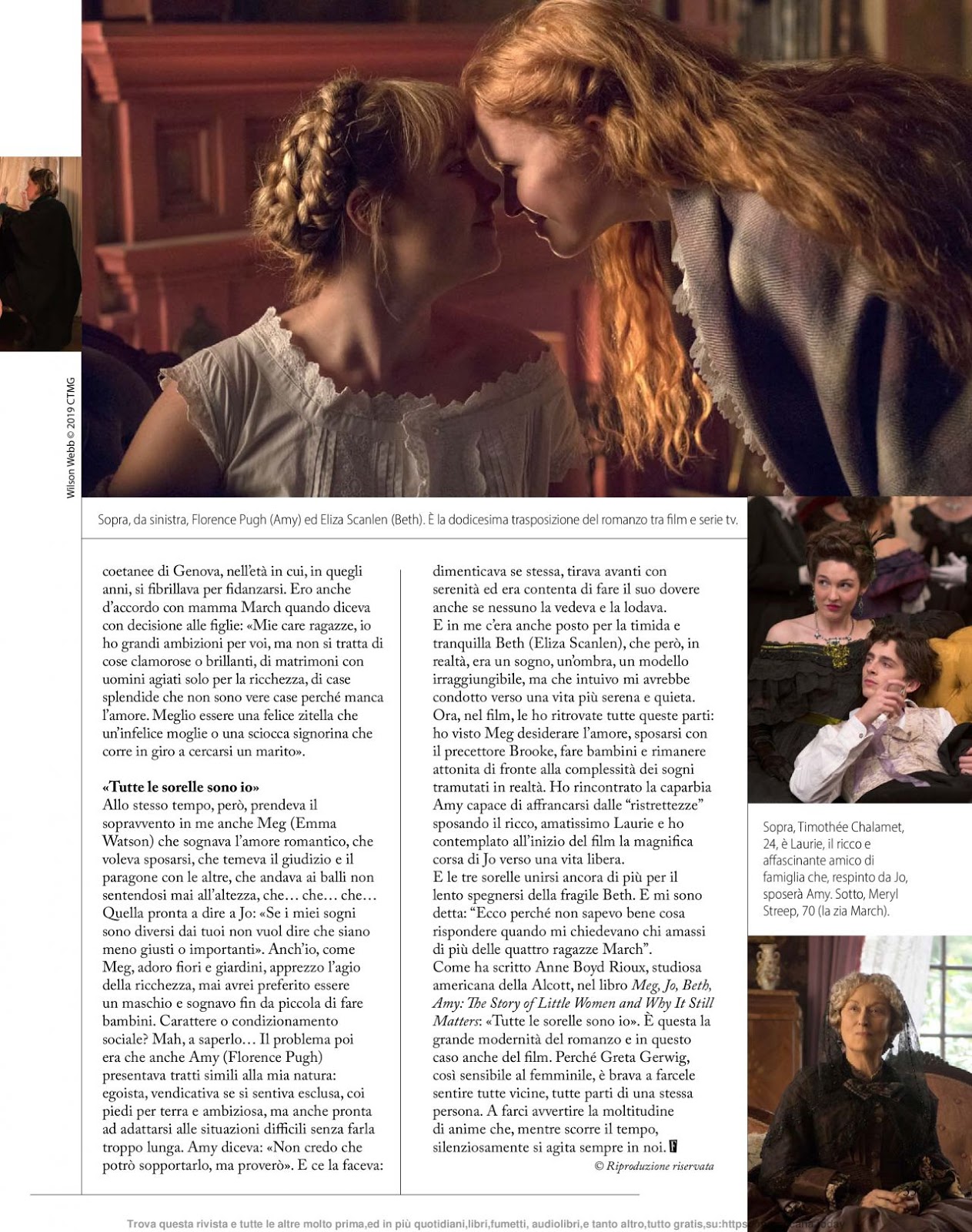 Emma Watson, Florence Pugh, Saoirse Ronan, and Eliza Scanlen – F