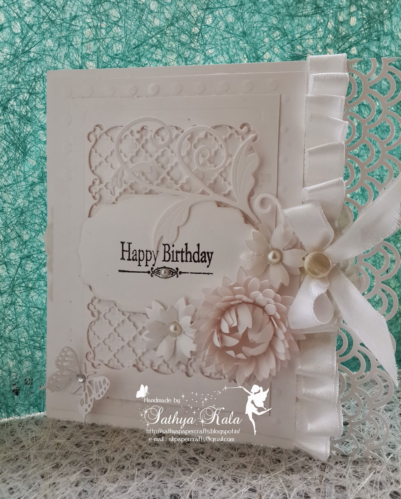 Paperie Expressions White on White card )