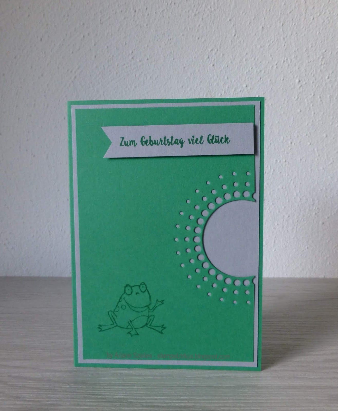 Stempelzirkus Froschkönig zum Geburtstag