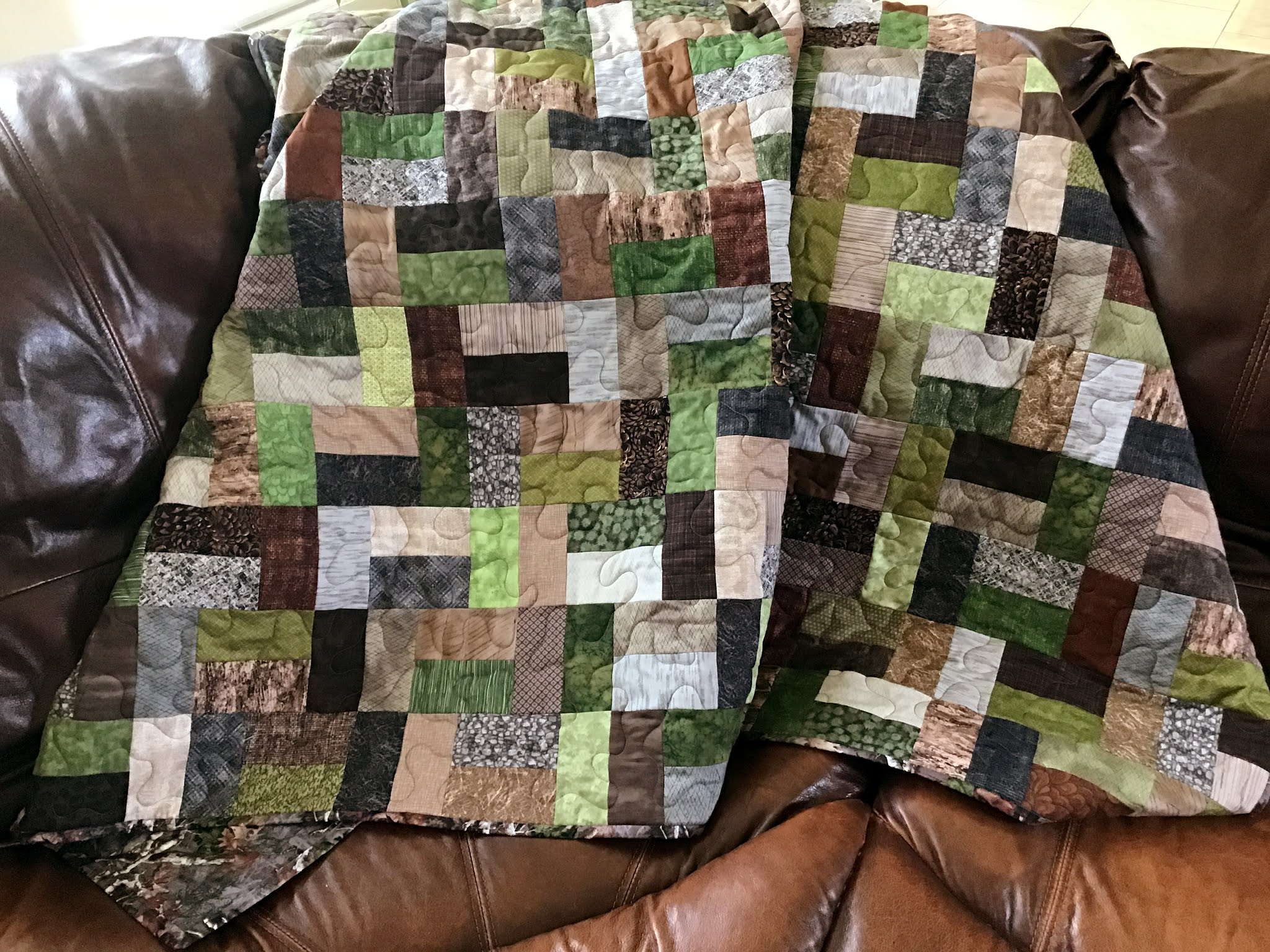 The Fleming's Nine: Camouflage Quilt