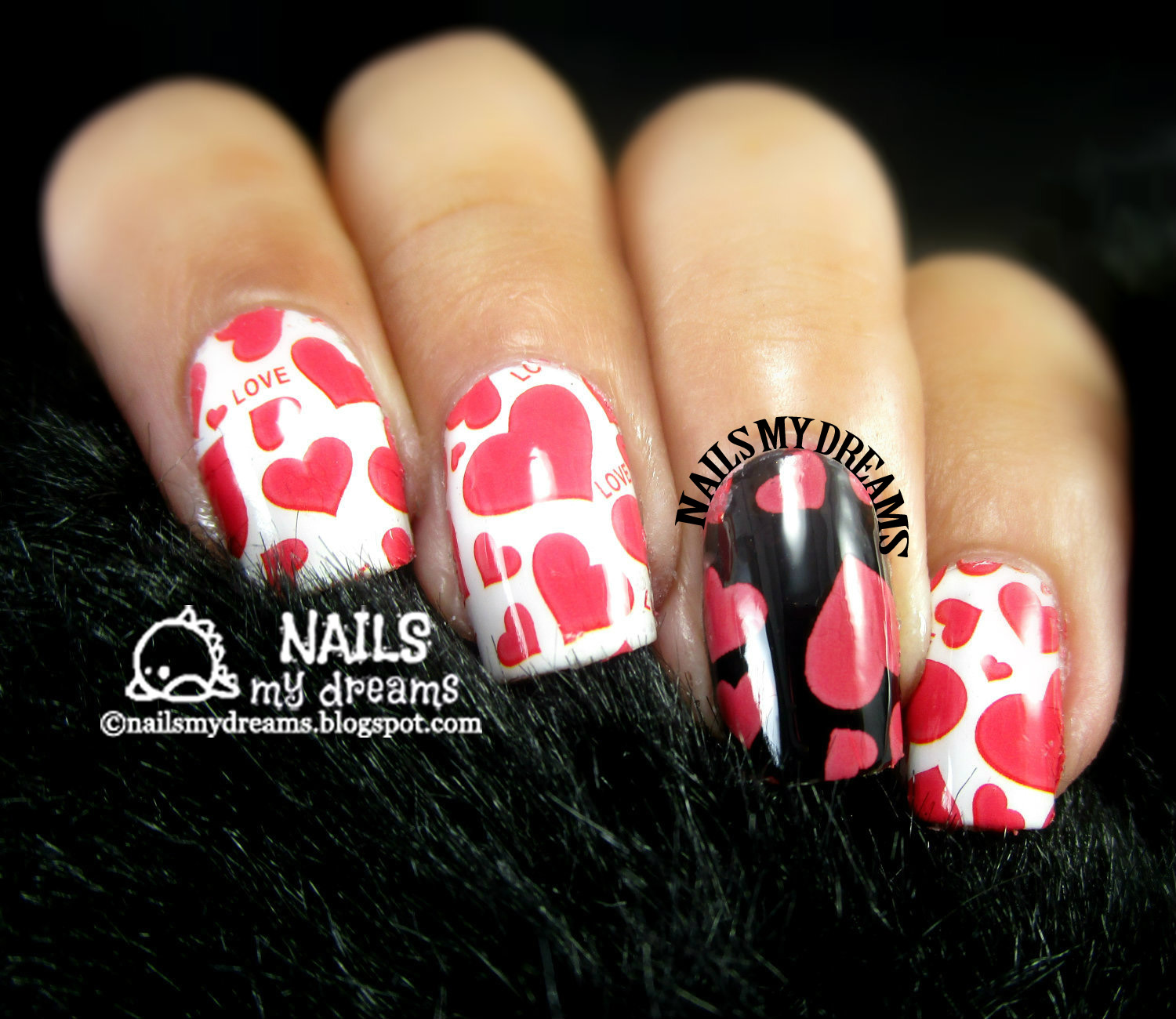 Nails My Dreams Heart Water Decals from Born Pretty Store