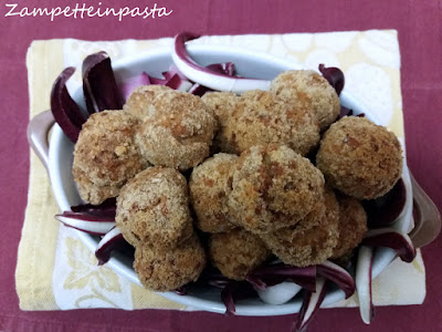 Polpette con olive al forno