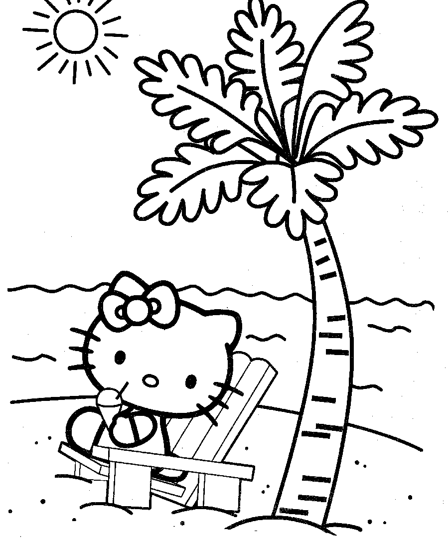 Hello Kitty Coloring Pages  Free Printable Pictures 