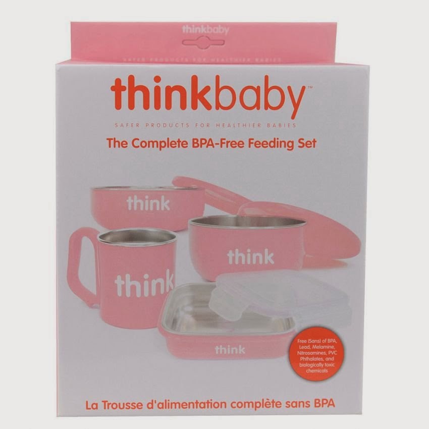 4in1 Thinkbaby BPA Free Feeding Set Pink