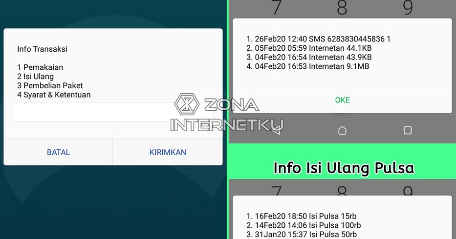 Cara Cek Riwayat Transaksi Dan Pemakaian Pulsa Axis - Zona ...