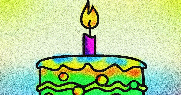 Mewarnai Gambar Kue Ulang Tahun - Contoh Gambar Mewarnai