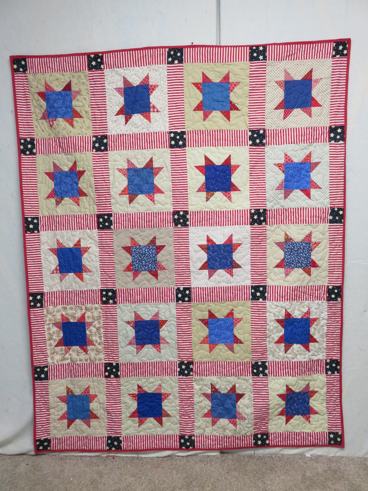 I Must Be Off My Bobbin....dee dee quilts Quilts for Vets of Wayne