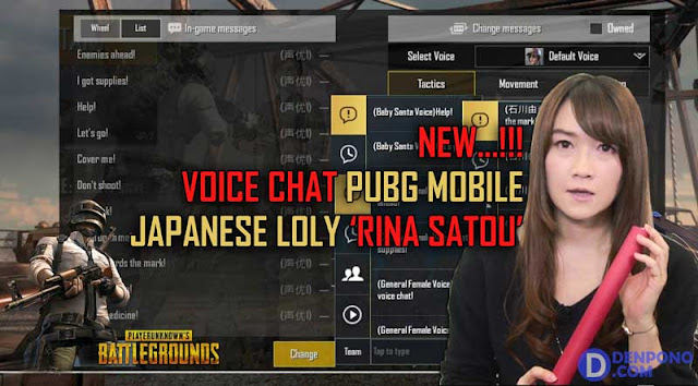 Download Suara Voice Chat Karakter "Rina Satou" untuk PUBG Mobile