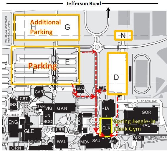 RIT Juggling Club Parking