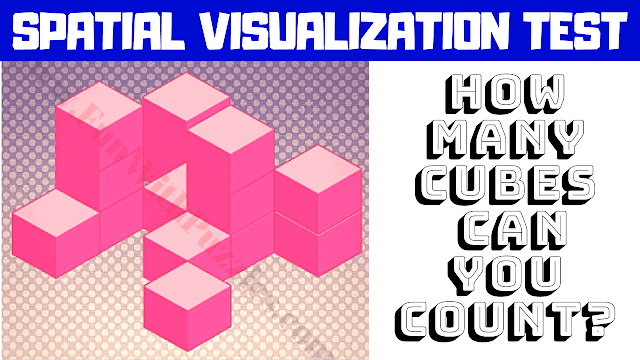 Spatial Visualization Puzzles | How many cubes can you count?