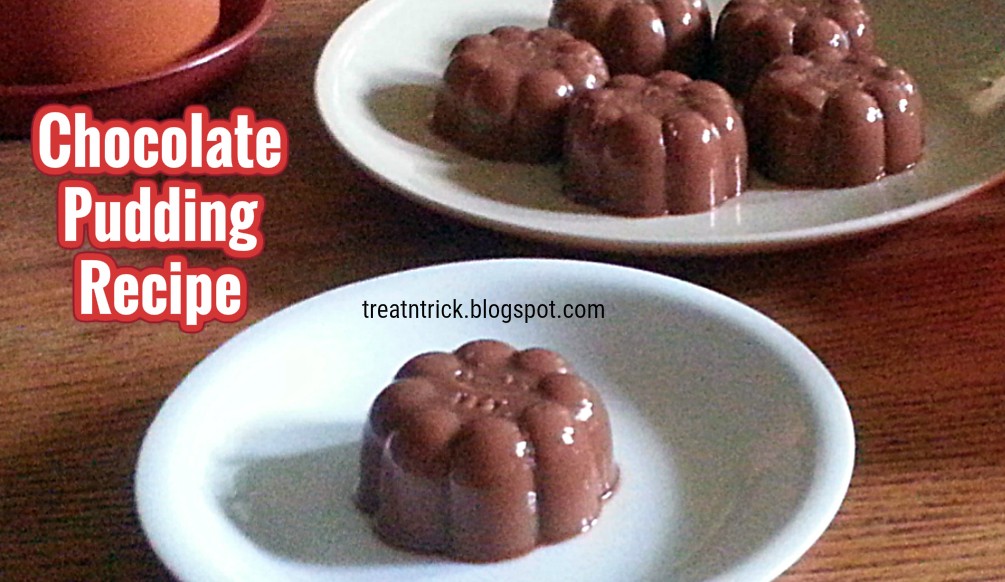 TREAT & TRICK CHOCOLATE PUDDING RECIPE