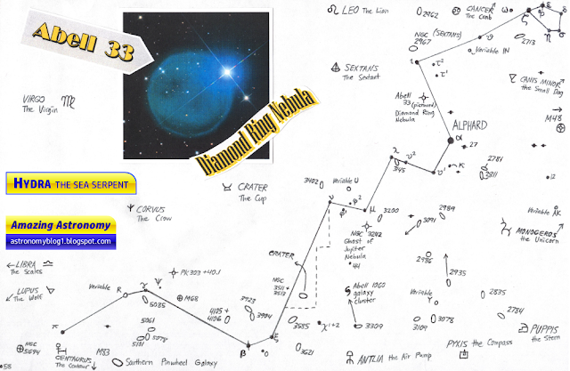 Hydra constellation star map — Amazing Astronomy website