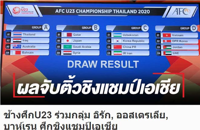 Nóng kết quả bốc thăm VCK U23 châu Á - U23 Việt Nam: Báo Thái run rẩy lo cho "Voi chiến" 5 Nóng kết quả bốc thăm VCK U23 châu Á - U23 Việt Nam: Báo Thái run rẩy lo cho "Voi chiến" 5