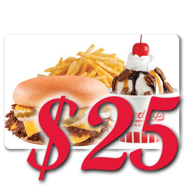 Freddy's Custard & Steakburger $25 Gift Card