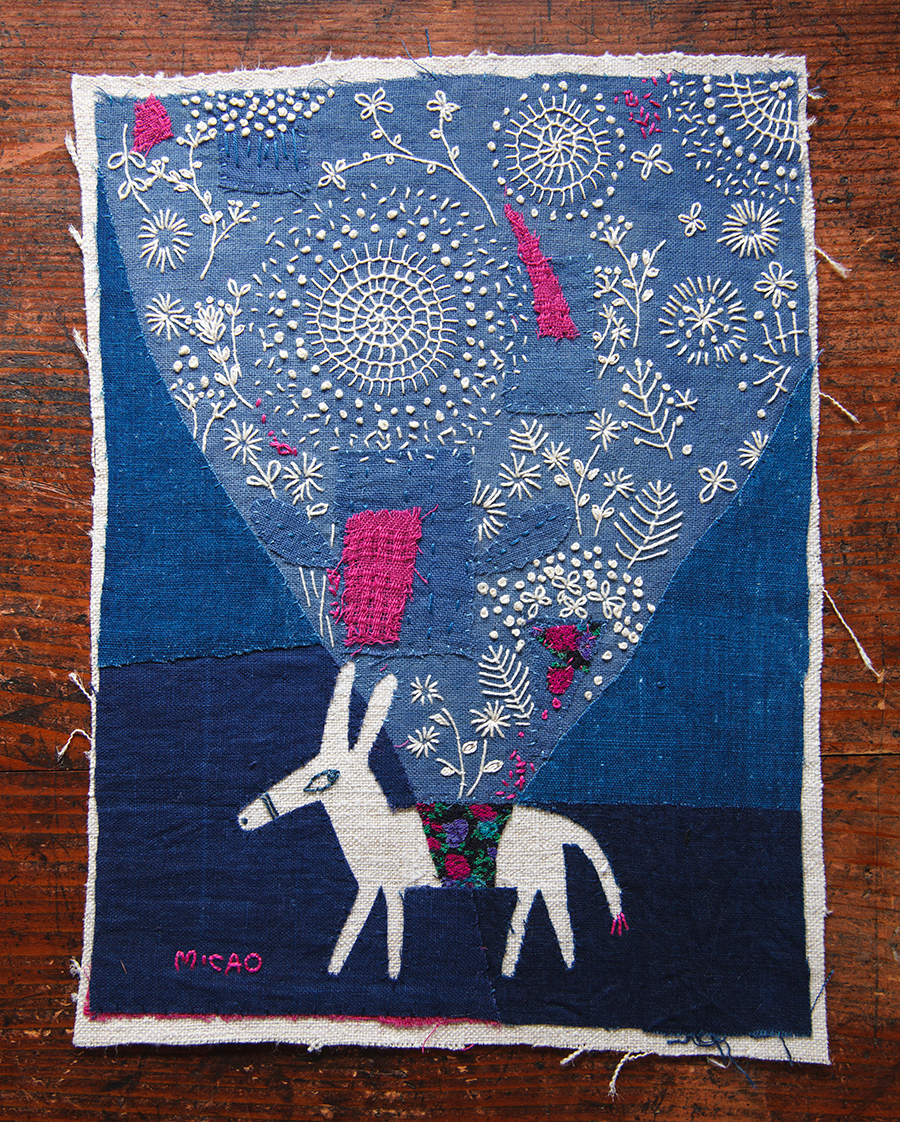 Original artwork by Mika Harasa, featured by Julia Titchfield on Feeling Stitchy