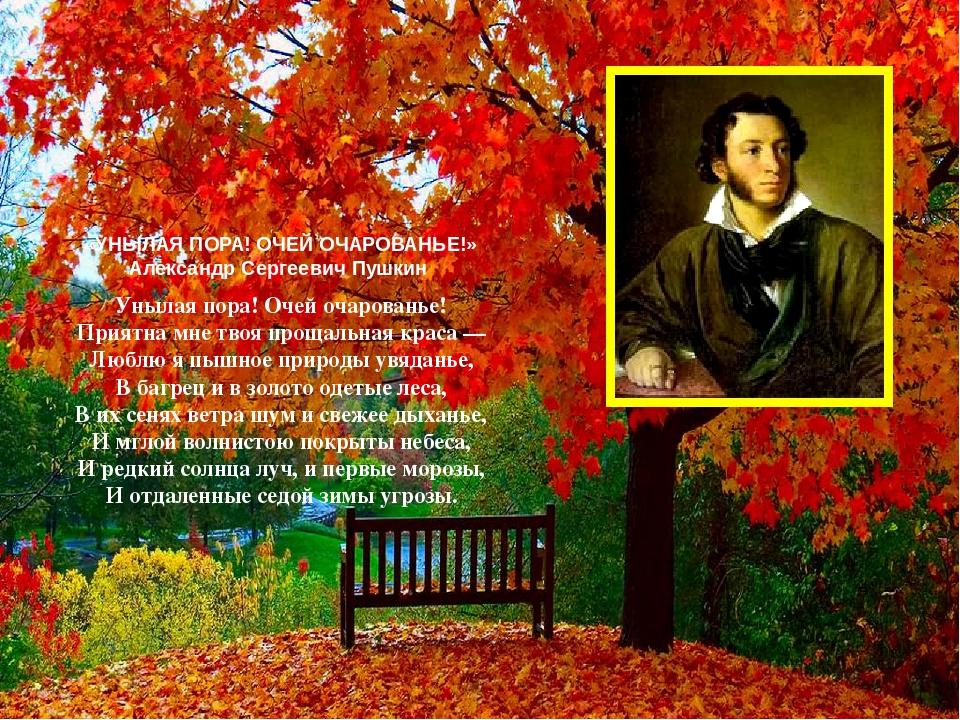 Анализ стихотворения осень пушкина
