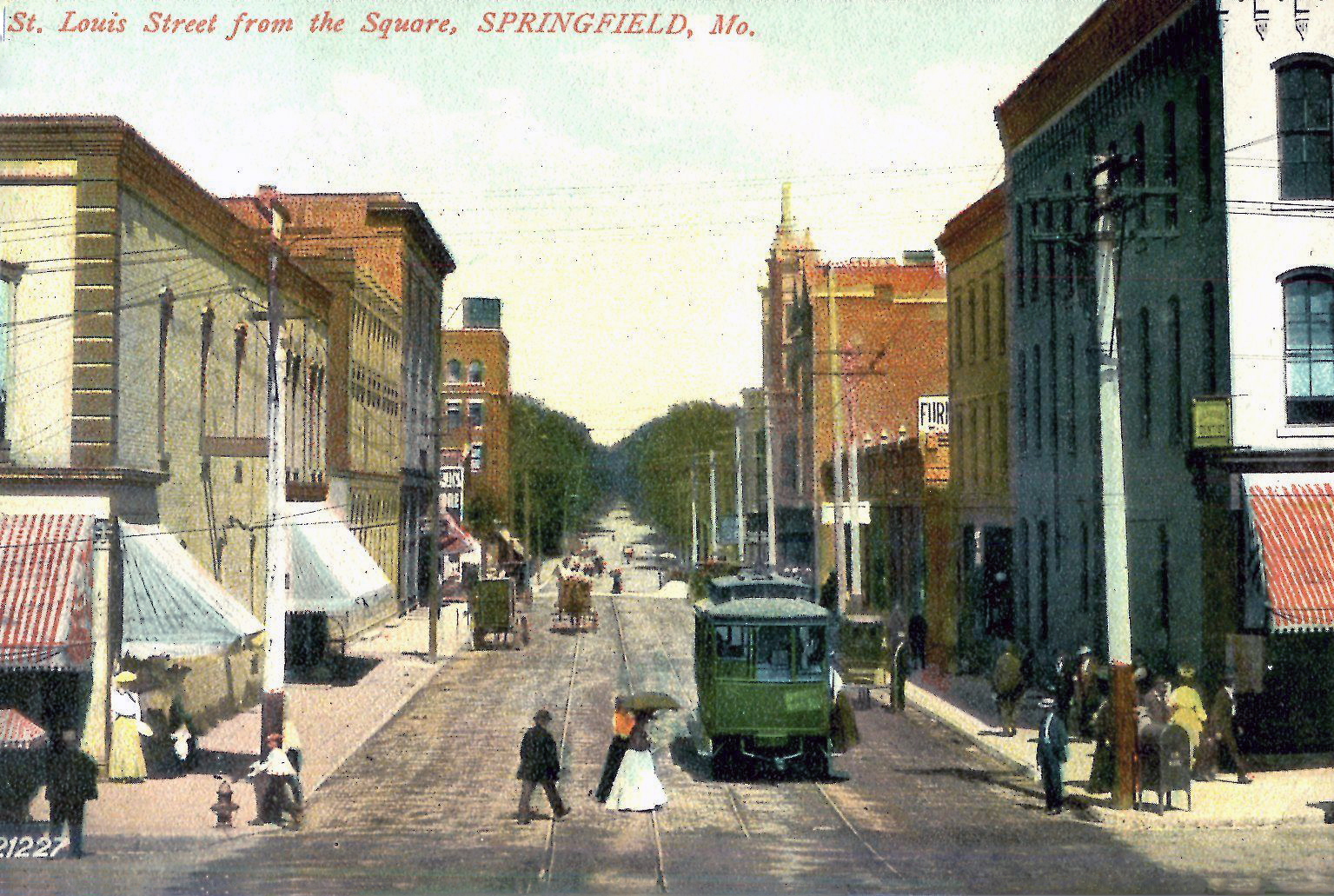 transpress nz streetcar in Springfield, Missouri, 1900s