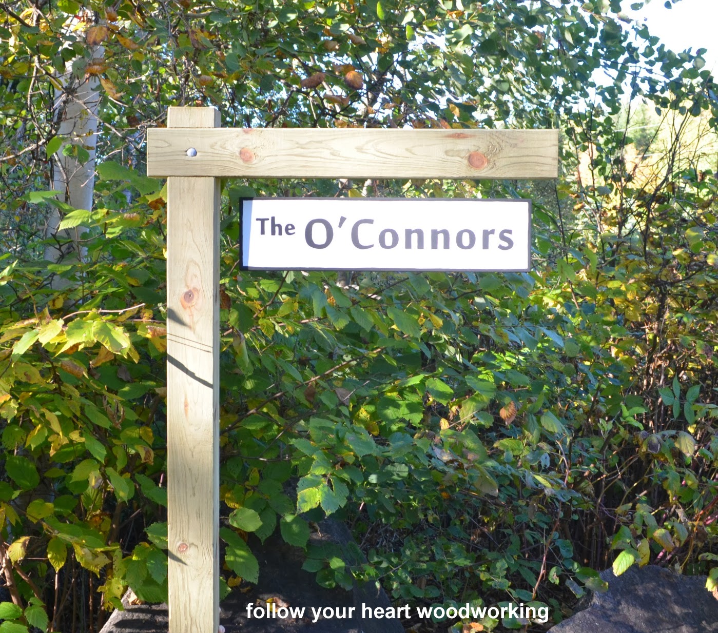 follow your heart woodworking Making a Post to Hang One of my Signs